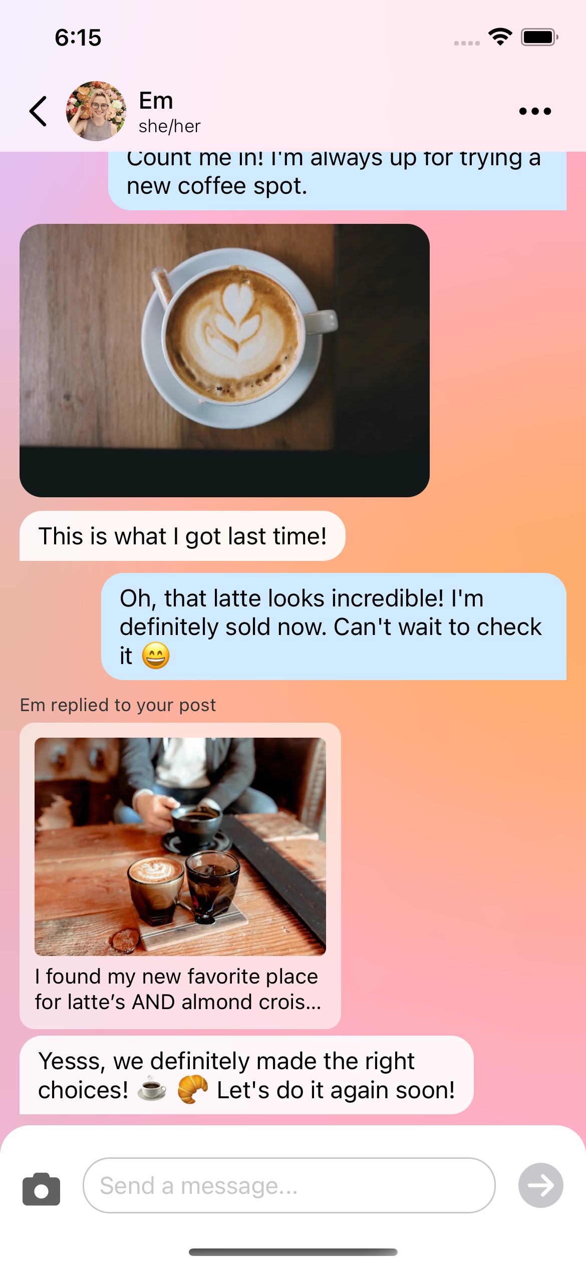 a screenshot of a chat on mosaic